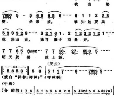 吕剧祥林嫂( 她代表了谁)