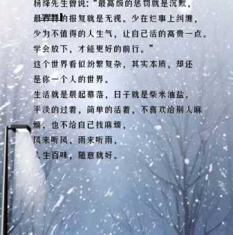 人生在世不称意下一句(如何才能活出精彩)