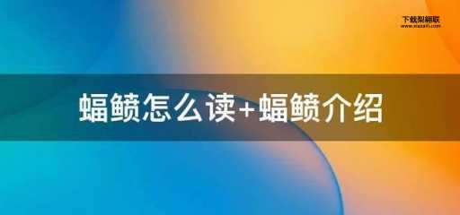 蝠鲼的意思如何,读音怎么读(它的读音你掌握了吗)