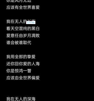 “我以为对你一往情深”是哪首歌的歌词？歌曲表达了什么情感