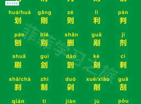 刀字旁的字怎么查？这个方法让你快速认识所有！