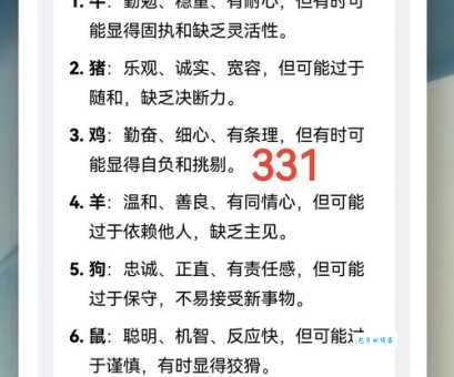 “有棱有角”是哪个生肖的性格特征？深度解析