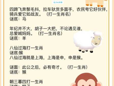 “五方杂处”谜语,猜猜是哪个生肖?