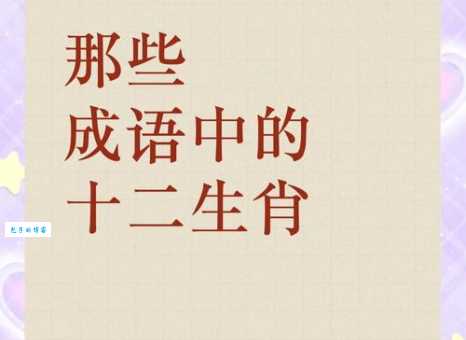 声色犬马对应什么生肖？深度解析成语背后的生肖