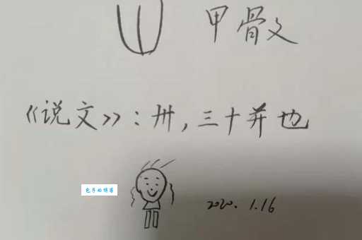 不会读“卄卄卅卅卌卌”?这几个古文字的含义是什么?