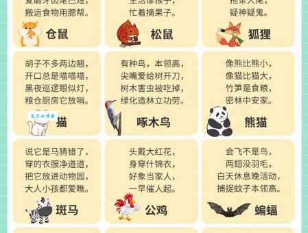 一尘不染是哪个动物?趣味谜语等你来解!