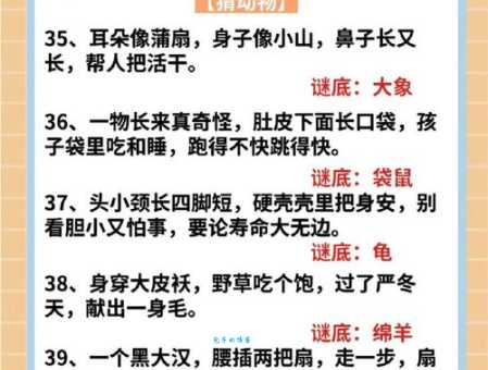青堂瓦舍打一动物:趣味谜语,挑战你的智慧!