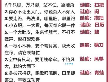 昏头昏脑猜字谜,附详细答案及解谜思路