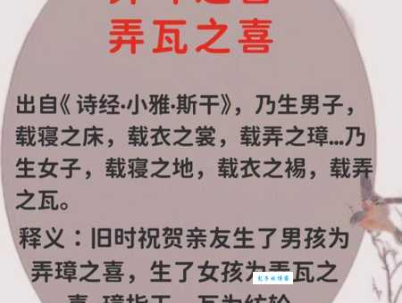 百度热搜:弄璋之喜打一字,答案及详细解析