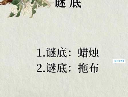 红娘子上高楼打一生活用品：简单谜语，轻松猜答案！