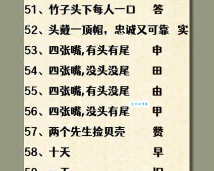 超简单字谜：田在心上猜一字，一看就会！