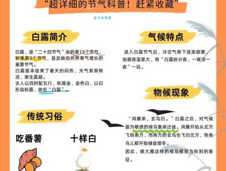白露节气是啥?有哪些值得了解的风俗习惯?