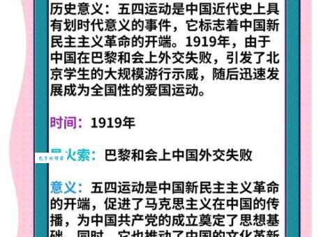 五四青年节的起源：1919年五四运动的历史意义