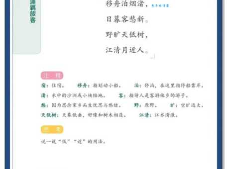 孟浩然宿建德江野旷天低树的下一句是什么?诗歌赏析