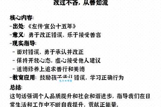 改过不吝是什么意思？下一句是什么？