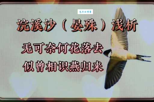 无可奈何花落去似曾相识燕归来是什么意思?简单通俗易懂的解释