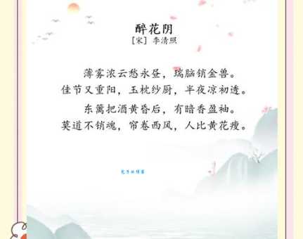 李清照词中的“绿肥红瘦”指的是什么花？这句词的含义是什么？