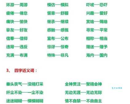 嬉戏近义词及例句:学用近义词,表达更生动!