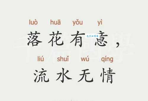 落花有意流水无情的意思原来是这样解释的