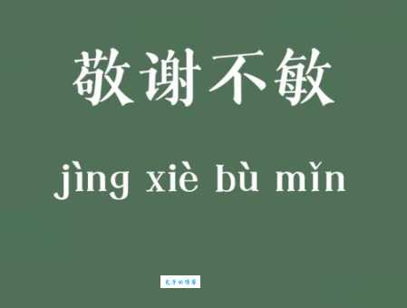敬谢不敏的意思详解 拒绝也要有礼貌