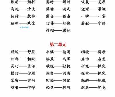 安闲自得的近义词和反义词对比解析轻松掌握