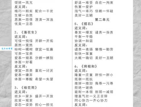 混淆是非同义词有哪些？近义词反义词区别用法详解