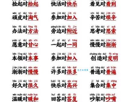 一点一滴同义词和反义词怎么用区别在哪里