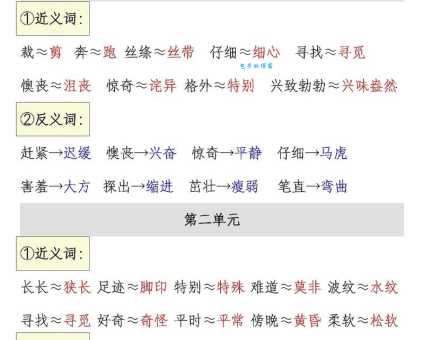 非同寻常的近义词反义词大全及正确使用方法