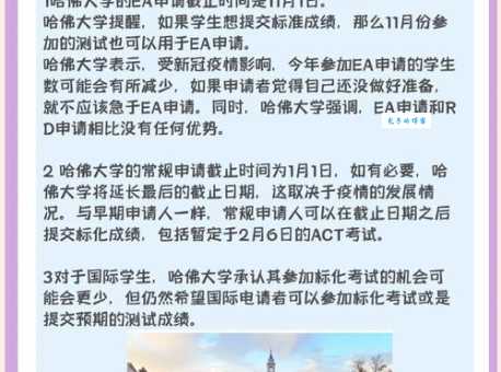 哈佛大学入学要求高吗 看看这些硬性条件你达标没