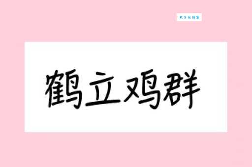 鹤立鸡群是什么意思 为什么用它来形容出众的人