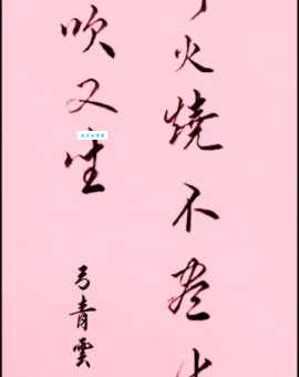 野火烧不尽春风吹又生表达什么 这句诗有什么深刻含义
