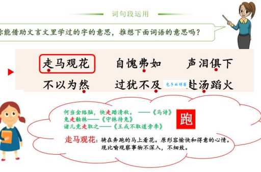 走马观花的走是什么意思原来是这样理解的