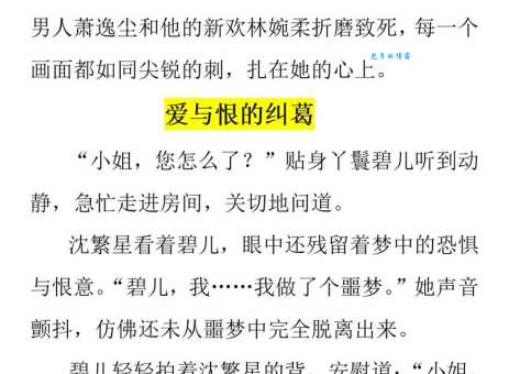 婆婆来了小说结局深度剖析爱与恨的最终归宿