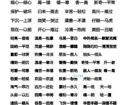 脱口而出的同义词和近义词 反义词区别用法全知道