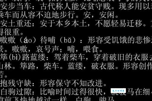 哀鸿遍野的释义是什么这个成语背后有什么故事