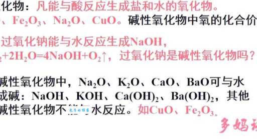 什么是氧化物 化学中的氧化物分类与特点