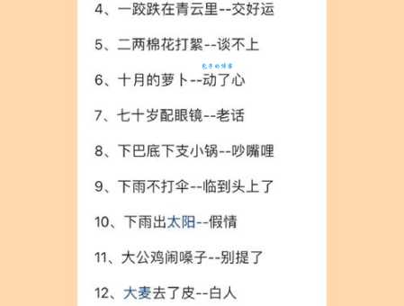 一窍不通的歇后语解析 原来这些笑话这么有意思