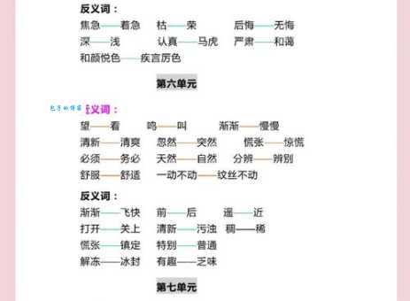 蜗行牛步的同义词和反义词有哪些快来学习