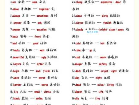稍纵即逝的反义词合集这些词语千万别用错