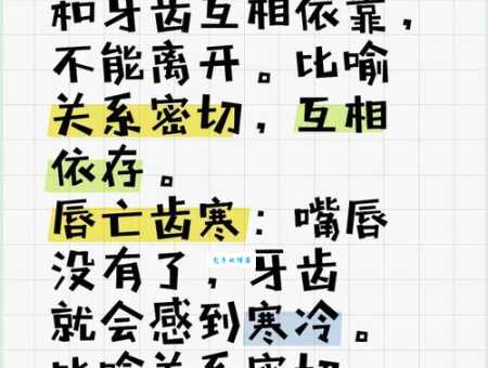 唇齿相依的意思是什么 简单解释这个成语的含义