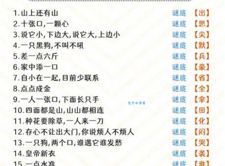 欲话无言听流水打一字猜字游戏你能答对吗