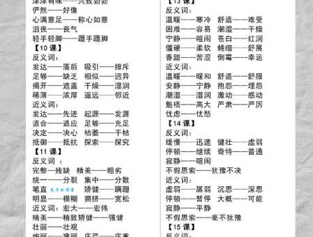 稳定的反义词大揭秘，这些词你用过几个
