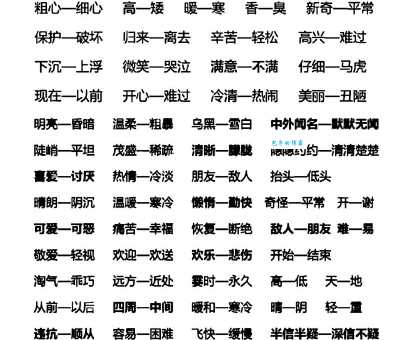 推测的反义词有哪些例子 快速掌握准确表达方法