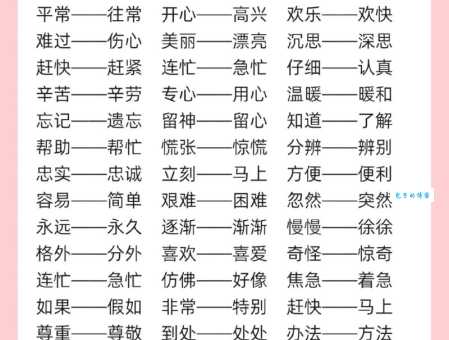 单薄的近义词大全 快速提升你的词汇量