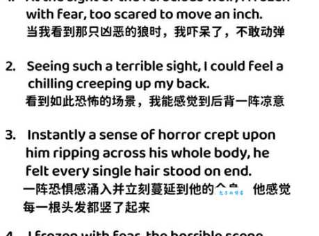 胆战心惊的意思与近义词 教你准确表达恐惧感