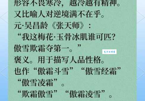 冰雪聪明的意思是什么 原来形容人机智又灵巧