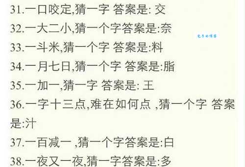 二人七点到打一字,看看谁能快速找出谜底!