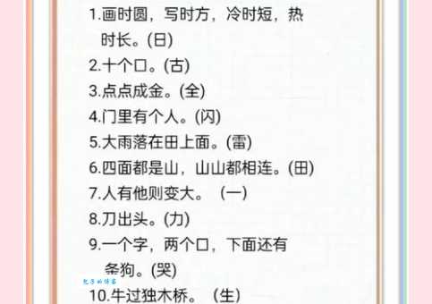 后村闺中听风声打一字，你能猜出谜底吗？