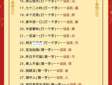 灯谜查询有啥方法?掌握这些轻松搞定! 灯谜查询有啥方法?掌握这些轻松搞定!