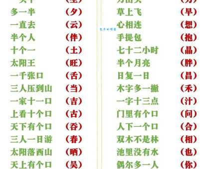 一马饮尽池中水 (打一字),你能猜出这个字谜吗?